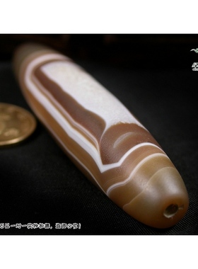 lssp/绿色石品老矿天珠缠丝玛瑙