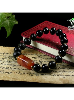 红玛瑙手串老琉璃不还价