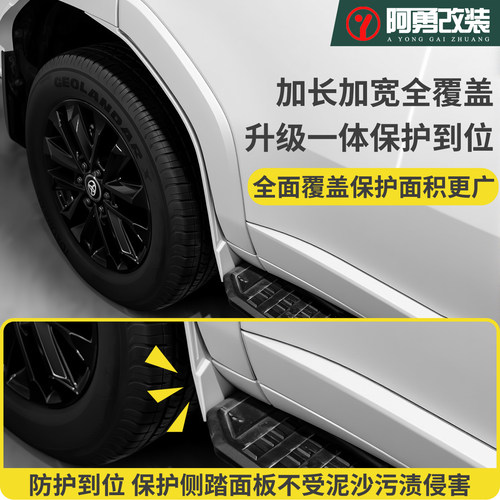 适用24-26款普拉多lc250版TX/WX/VX内衬挡泥板脚踏板挡泥皮改装件 - 图0