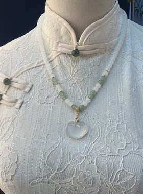 挂件吊坠古风复古风汉服配饰古装软璎珞吉祥锁流苏仙旗袍项链颈链