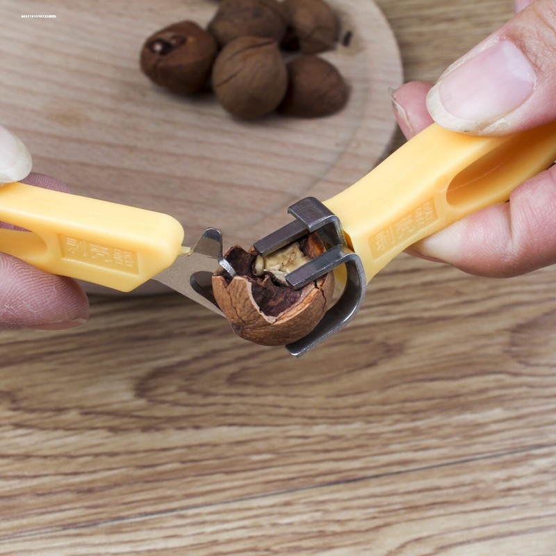 不锈钢剥山核桃神器小核桃夹子工具开脱壳整粒剥钳子碧根果剥壳器 - 图0