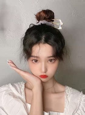 u型发簪简约现代女发夹夏低丸子头日式发饰发钗日常盘头发的簪子