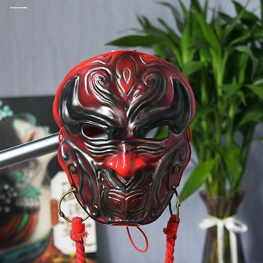 Halloween Li Xingyun Mask Bad Handsome Face Painting Jianghu Badman Yuan Tiangang Youchuan Resin Mask