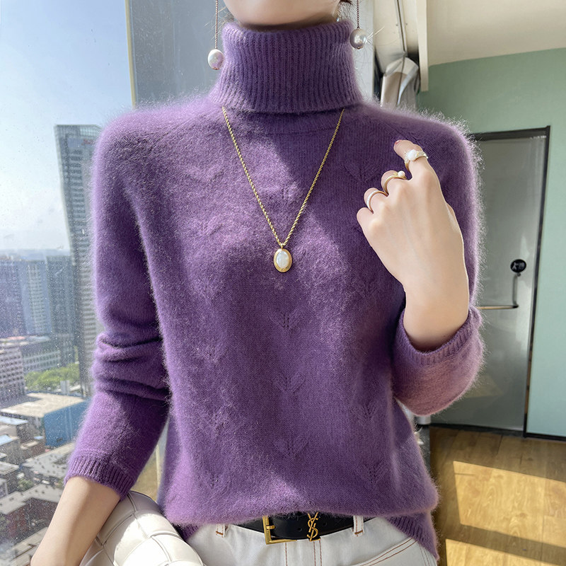 高级感山羊绒衫女高领提花加厚长袖毛衣宽松慵懒羊毛衫针织打底衫,淘宝优惠券,粉丝福利购,淘宝优惠卷