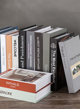 现代简约仿真书摆设创意装饰品