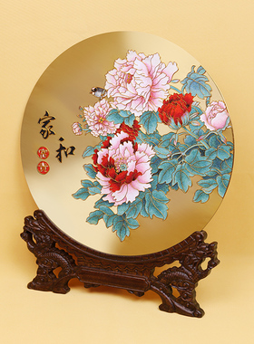 工艺礼品摆件客厅诗翼铜新中式