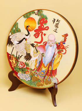 好寓意玄关掐丝珐琅彩景泰蓝诗翼