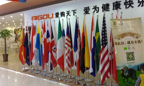 Бесплатная доставка из нержавеющей стали посадки флага флага флаг рамы базовой конференц -зал офис офис офис использование флаг украшения 2 метра