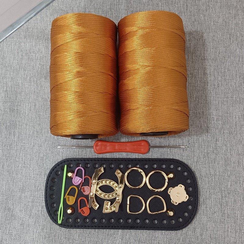 【非成品】扁带线凤尾花包包材料包手工编织钩包包帽子丝光冰麻线,淘宝优惠券,粉丝福利购,淘宝优惠卷