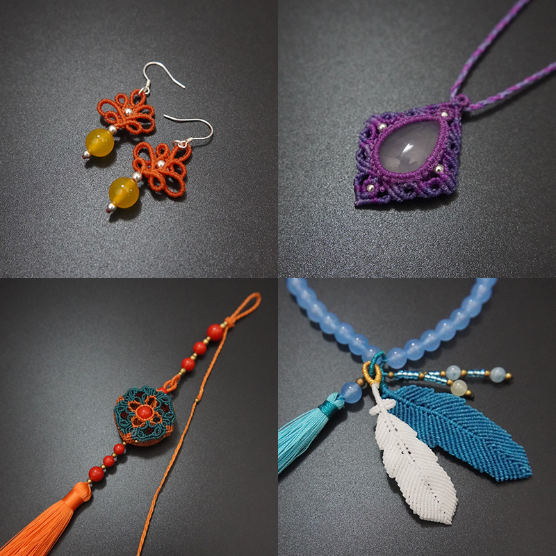 0.55mm圆蜡线42色新品emy手工编织手绳花嫁耳环项链包石头diy材料 - 图1