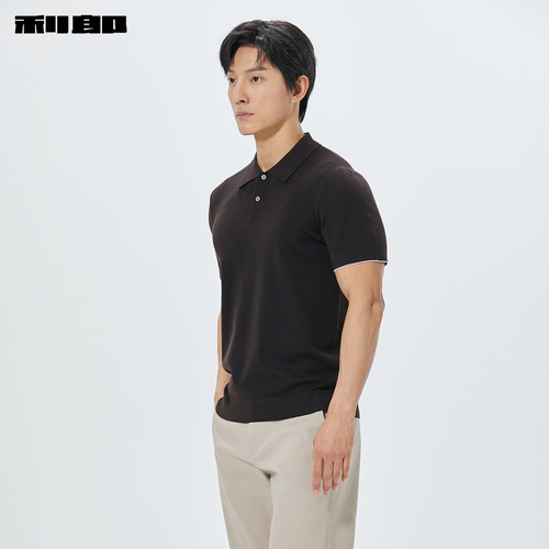 【商场同款】利郎官方 含羊绒针织衫男2026秋季毛衫26QMS1532S/1S - 图1