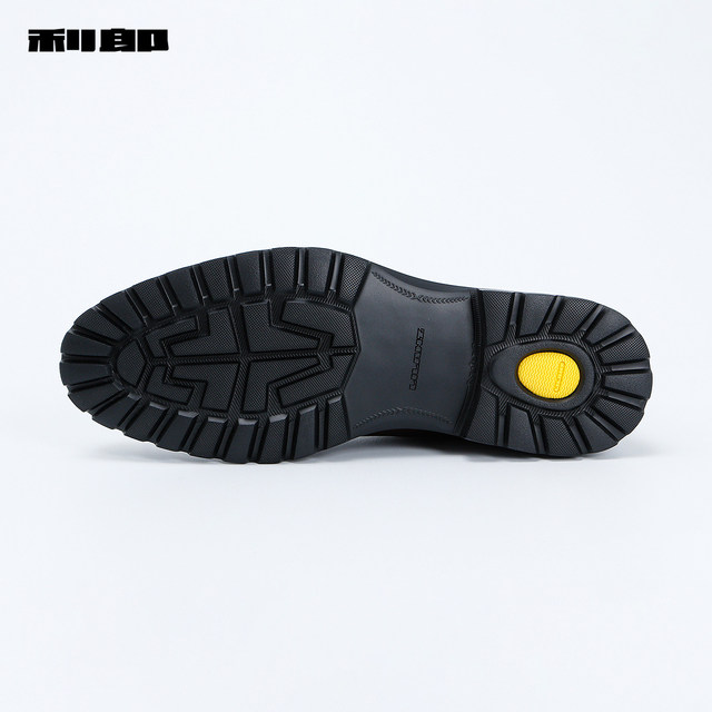 Lilang official cow leather round-toe wear-resistant short boots
