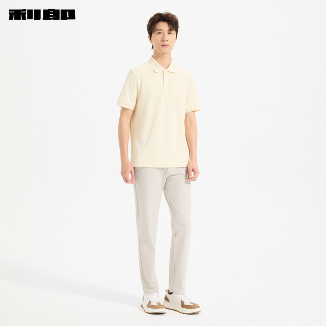 Lilang official business casual solid color short-sleeved Polo shirt