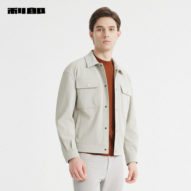 Lilanz official autumn texture PU leather jacket