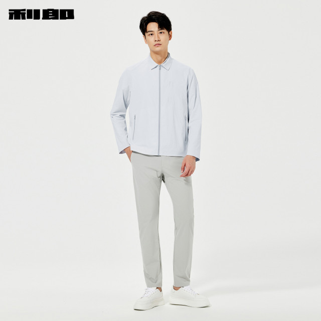 Lilan lightweight short lapel zipper pocket jacket
