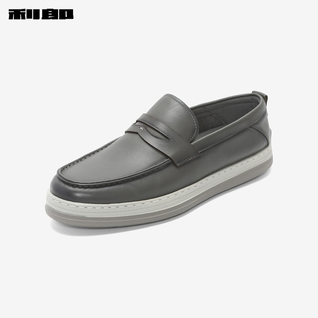 LiLang official first-layer cow leather summer casual shoes
