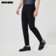 LiLang official thin solid color micro-elastic casual pants