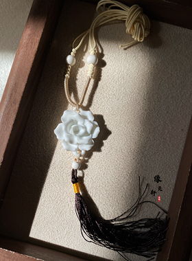 原创设计景德镇陶瓷.项链小众创意礼物首饰饰品送人新中式吊坠