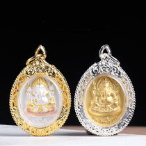 Thailands Buddhist dragon Brain Hong Elephant sign on four sides of the Buddha 2547 necklace pendant