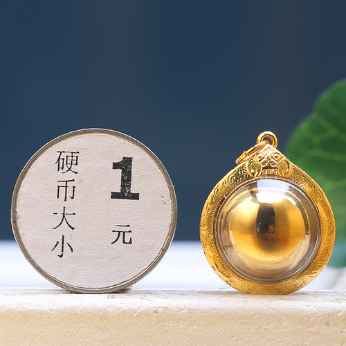 泰国佛牌吸米星古巴习翁龙婆史奥水银食金252X年纯金壳吊坠鉴定卡 - 图2