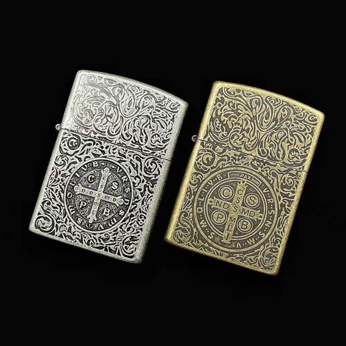 祝融佐罗902打火机 康机黄铜煤油地狱神探 防风复古康斯坦丁火机 - 图0