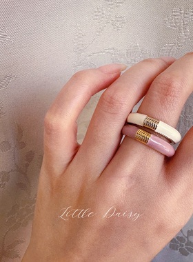 日系轻奢女合金日韩珐琅釉