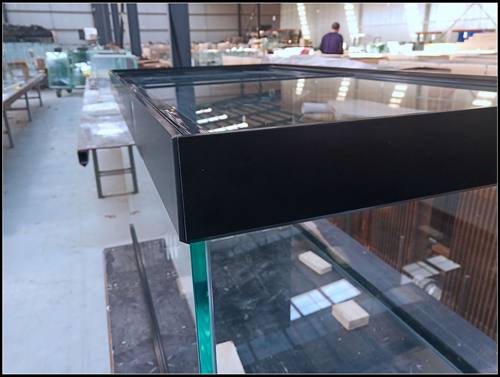 金晶超白鱼缸定做金晶玻璃铝合金海水缸侧滤缸金鱼缸溪流造景包边 - 图1