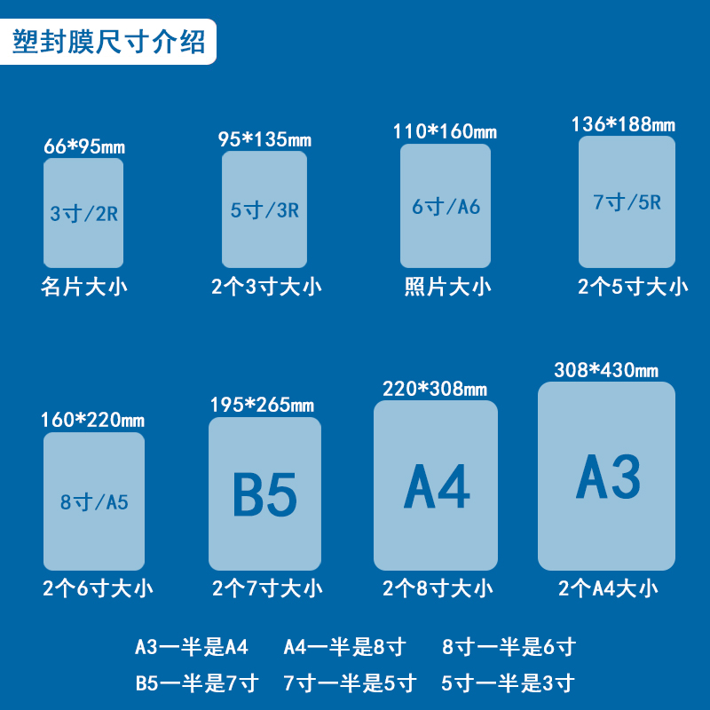 湖光牌A4厚度6丝塑封膜护卡膜5MIC过塑膜8S 10丝100张/包特价包邮 - 图0