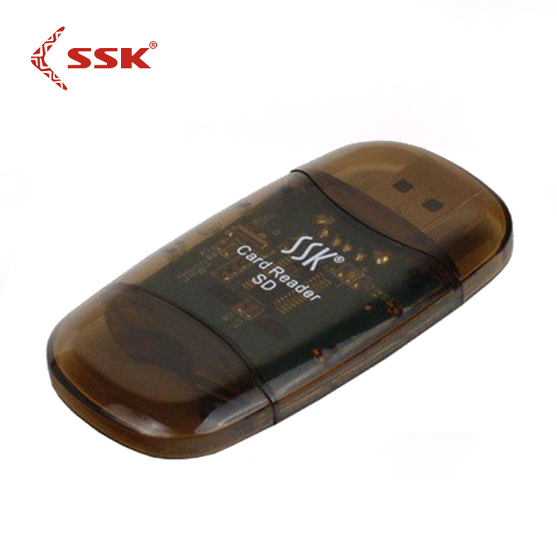 SSK飚王 SCRS026 水晶读卡器 直读SD大卡读卡器 稳定读写兼容性强 - 图0