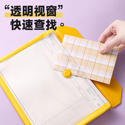 日本King Jim锦宫马卡龙限定收纳文件袋 便携文件资料磁扣包A5/A6 - 图0