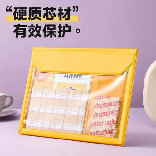日本King Jim锦宫马卡龙限定收纳文件袋 便携文件资料磁扣包A5/A6 - 图2