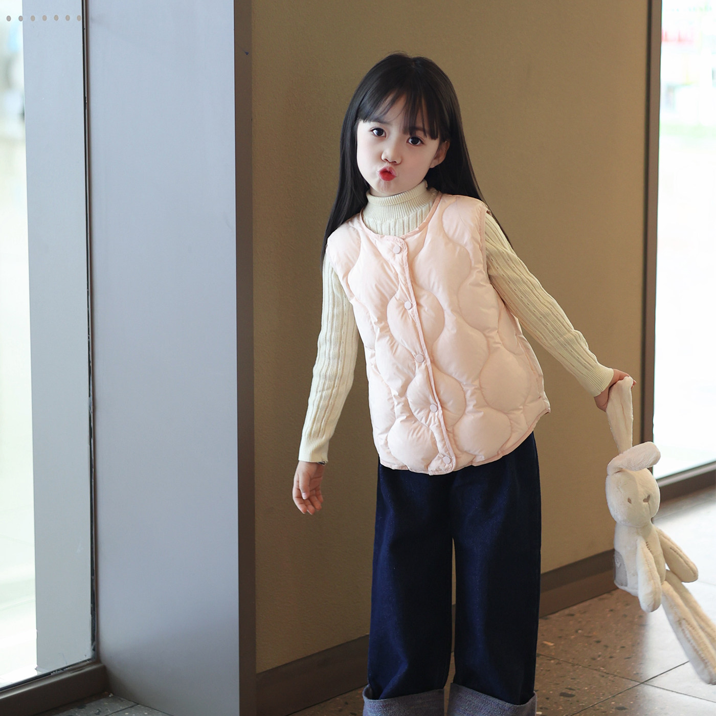 校服神器儿童羽绒服杜邦三防90白鸭绒羽绒服女童马甲儿童外套背心,淘宝优惠券,粉丝福利购,淘宝优惠卷