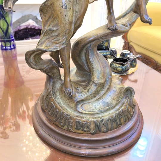 Fairy Dance Bronze Sculpture Authentic Antique Collection