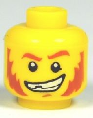 LEGO乐高3626零件人仔表情头多款黄色塑料拼装积木玩具新优惠男孩 - 图1