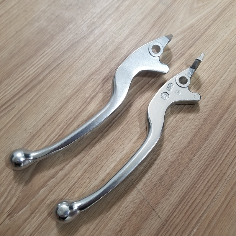 标致摩托QP150-C2C3C姜戈刹车手柄 SF4黑色银色制动手柄 原厂配件 - 图0