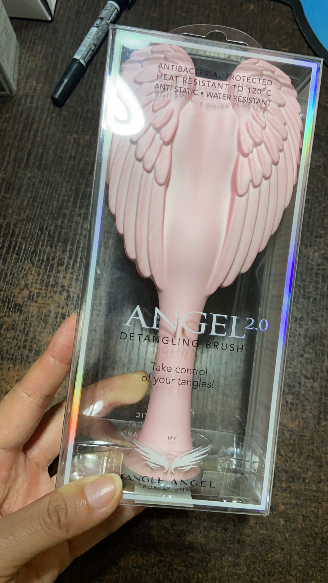 Tangle Angel天使梳中号 渐变色绝美翅膀宽扁梳子 多色 - 图2