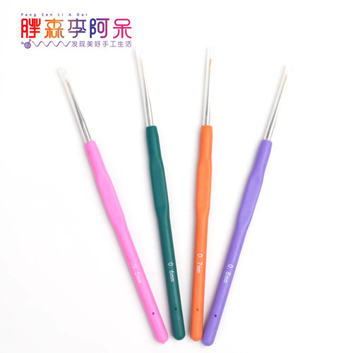胖森李阿呆 微钩细蕾丝线钩针手工diy编织工具手编毛线团玩偶勾针 - 图2