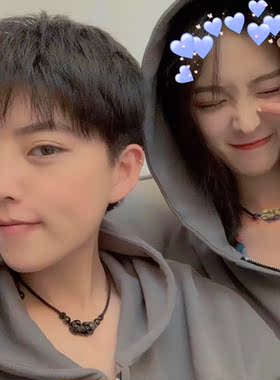 彩眼颜九同款抖音网红ins项链