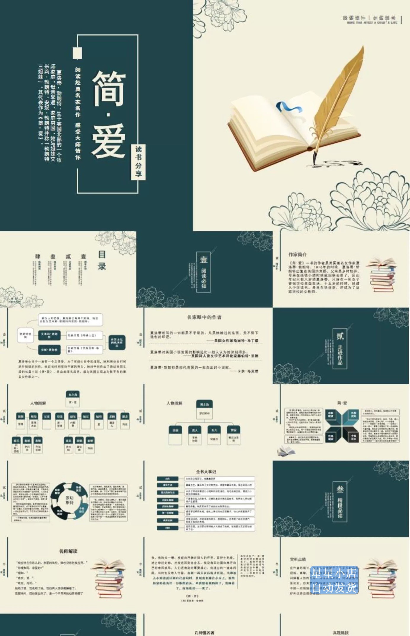 学生读书分享ppt成品课件文献阅读笔记读后感模板课外读书报告-图2