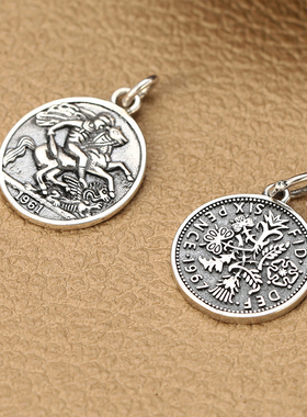 小吊坠硬币伊丽人像圆牌