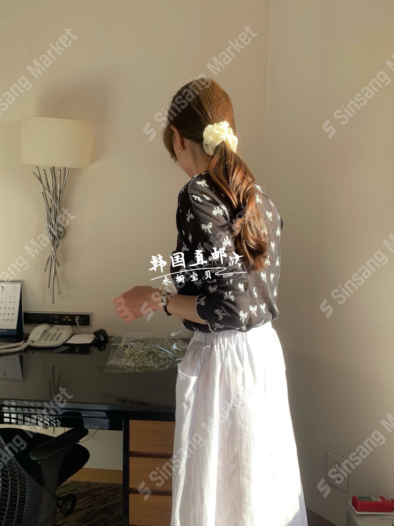 【韩国直邮】GOBLIN韩国东大门正品代购24春季新款复古长袖打底衫 - 图2