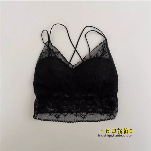 Кремовая кружевная майка топ, бюстгальтер-топ, топ без лямок, нижнее белье, для маленькой груди