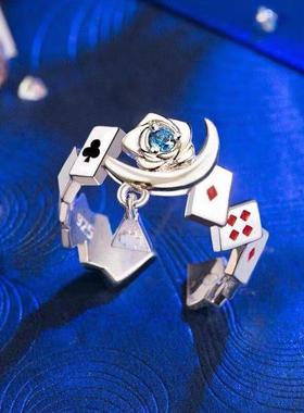 ins柯南新款戒指 2次元动漫潮流周边 怪盗基德 联名戒指饰品