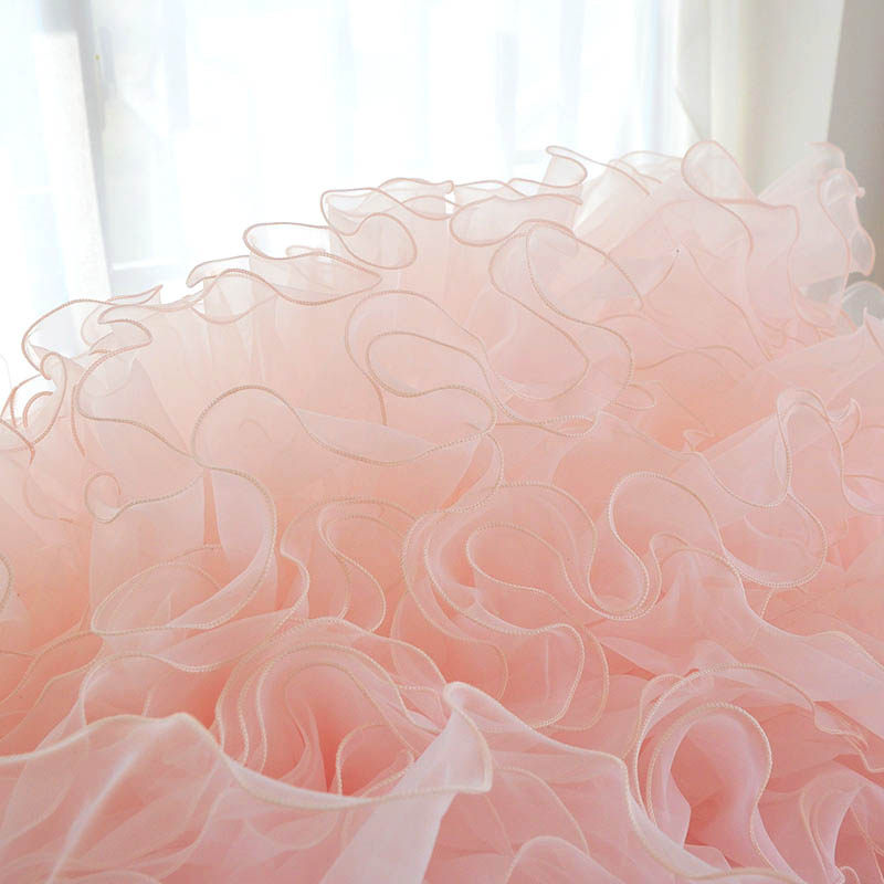 20欧根纱蕾丝花边 粉白色边缩褶花边 木耳边袖口领口新款硬挺推荐,淘宝优惠券,粉丝福利购,淘宝优惠卷