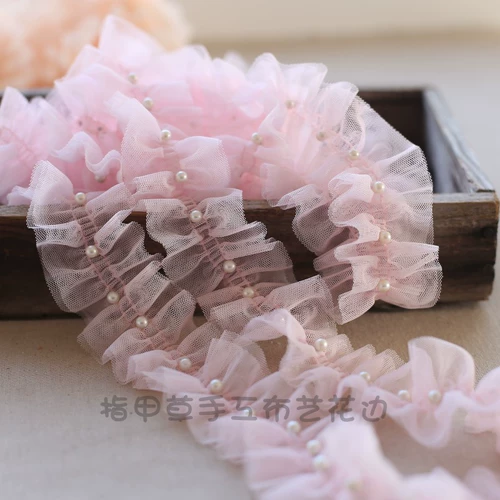 5 см двойной слой сетчатой ​​сетчатой ​​кружевной кружев