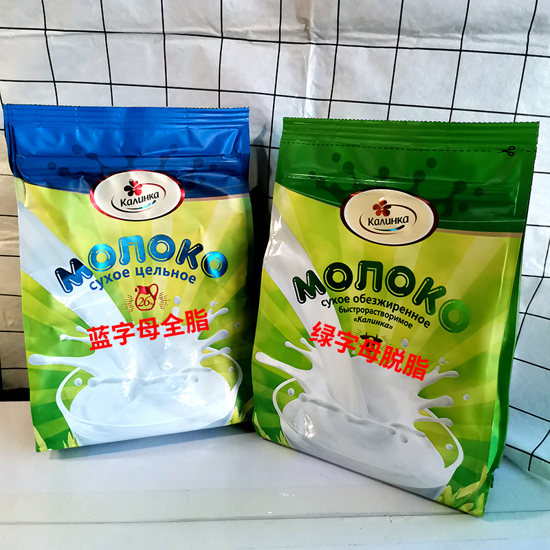 2袋*500g白俄罗斯奶粉正宗原装进口卡林卡牌全脂乳粉高蛋白生牛乳 - 图2