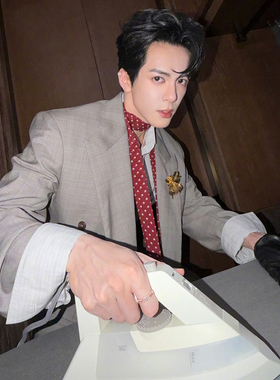 曾舜晞同款领巾法式复古波点细窄长款丝巾百搭装饰系脖飘带小丝巾