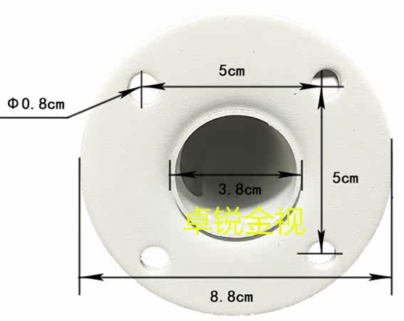I-type vertical pole bracket straight pole aluminum alloy bracket surveillance camera shield and other camera brackets 25CM hoisting