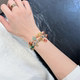 Golden Jade Pumpkin Bracelet Harvest Wealth Versatile