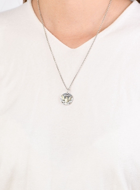 泰银坊S925复古老鹰吊坠男女